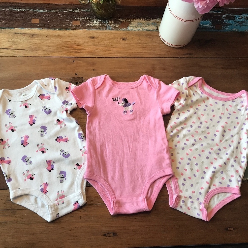 Rococo Bundle of 3 Onesies Baby Size 9 M